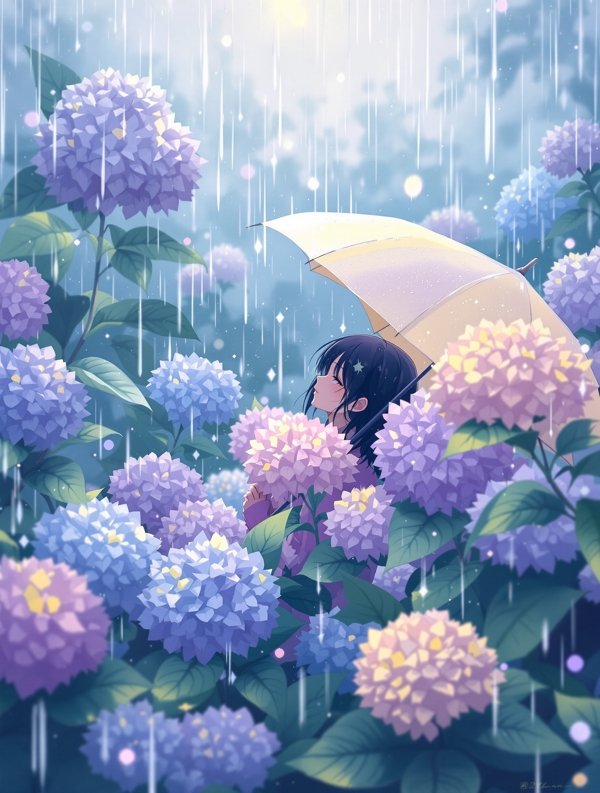 紫阳花开的季节